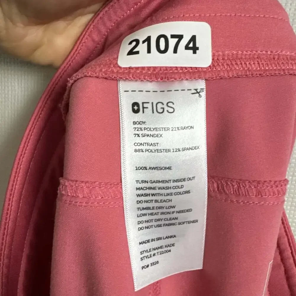 Figs Women’s Size XL Quartz Pink BCA Kade Cargo Scrub Pant - Pockets